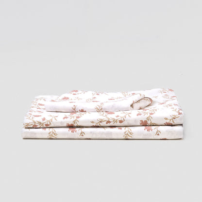 Juego de sábanas algodón Nidila gris claro