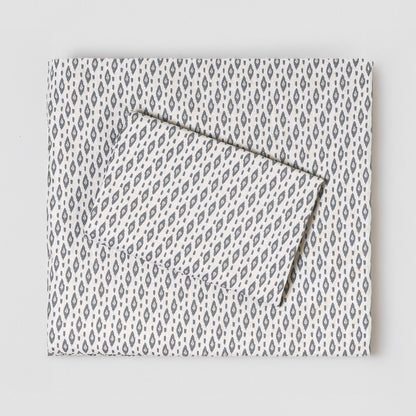 Juego de sábanas algodón Nerdana azul keike - topo