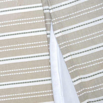 Funda nórdica algodón Raya Sego verde keike