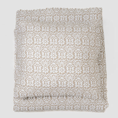 Funda nórdica algodón Matilde topo