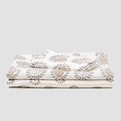 Jogo de lençóis de algodão Indonesia verde