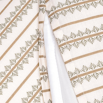 Capa de edredão de algodão Alrubia verde-seco