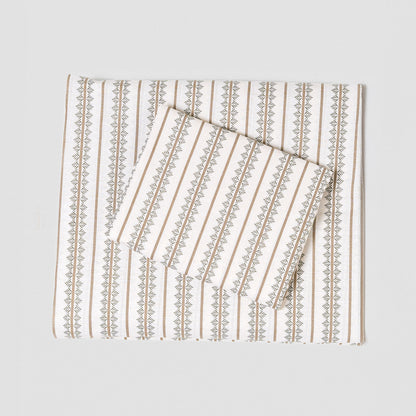 Jogo de lençóis de algodão Alrubia verde seco