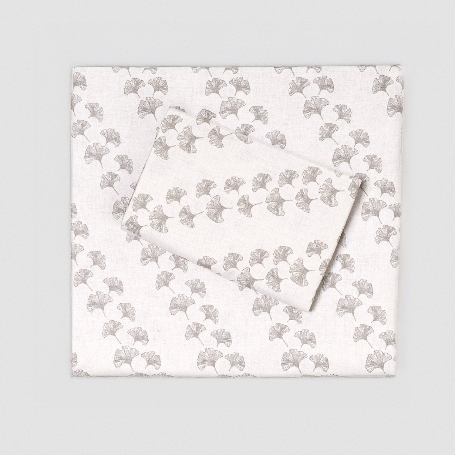 Juego de sábanas algodón Pureza gris claro