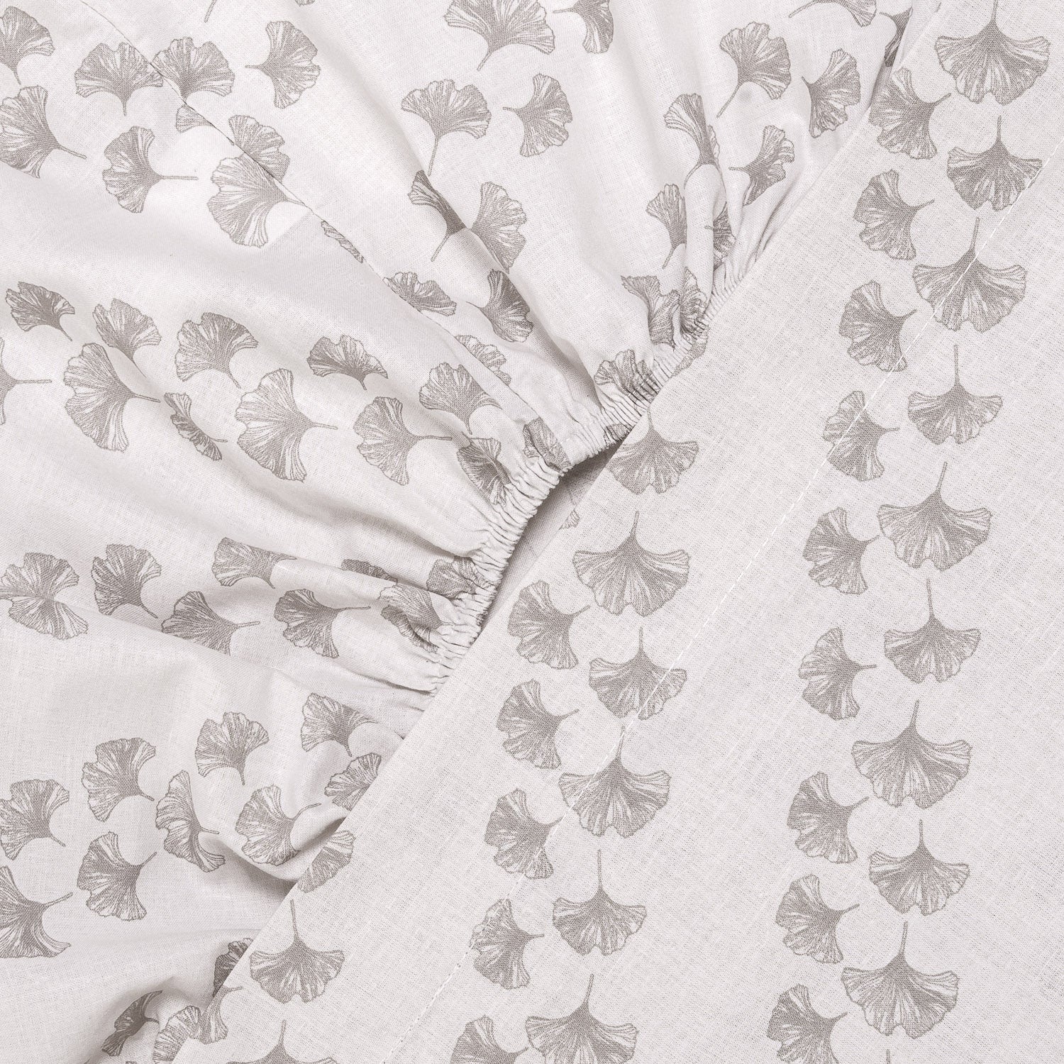 Juego de sábanas algodón Pureza gris claro