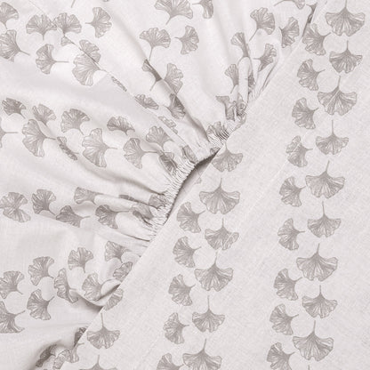 Juego de sábanas algodón Pureza gris claro