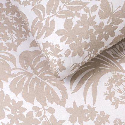 Funda nórdica algodón Tulipan topo