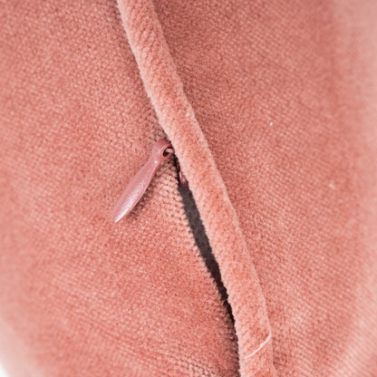 Almofada retangular 30x50 cm em veludo de algodão com estampa de rosetas - capa + enchimento